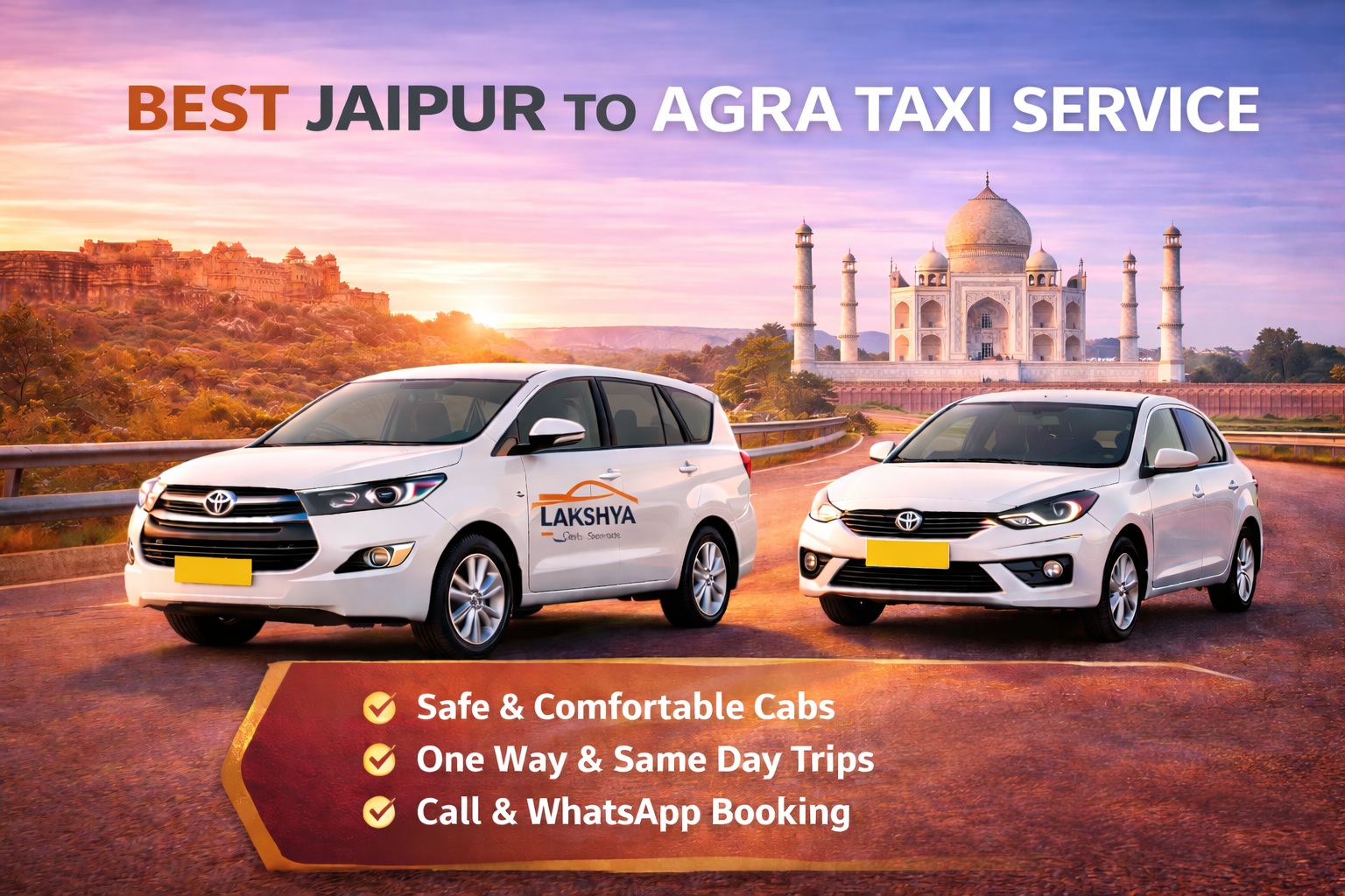 Best Jaipur to Agra Taxi Service