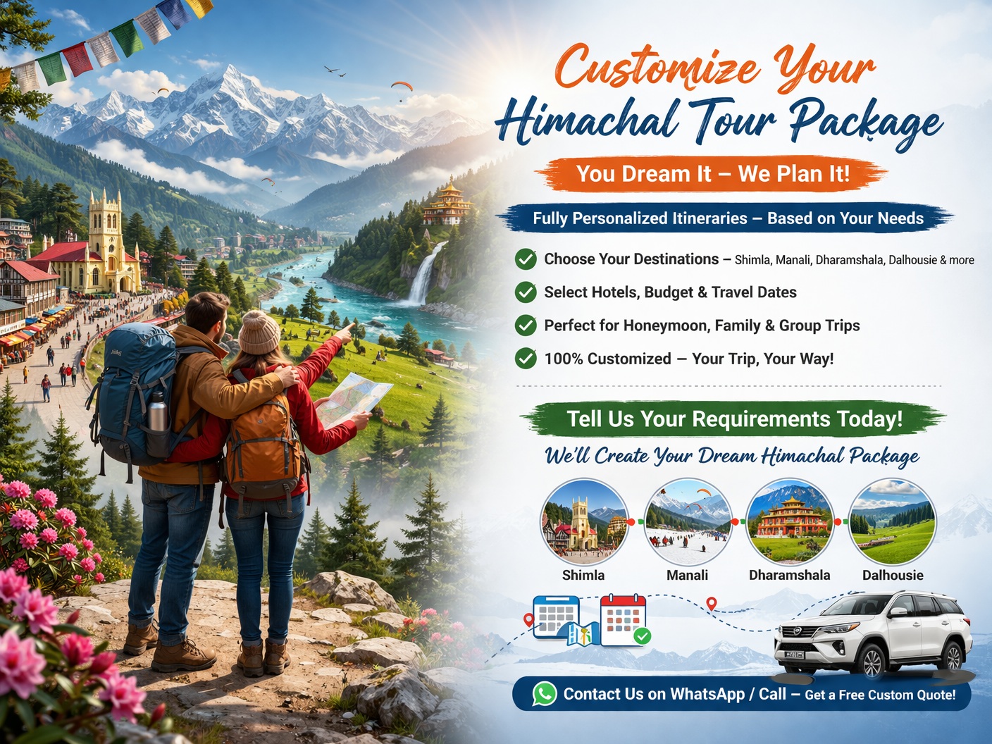 Custom Himachal Tour Package