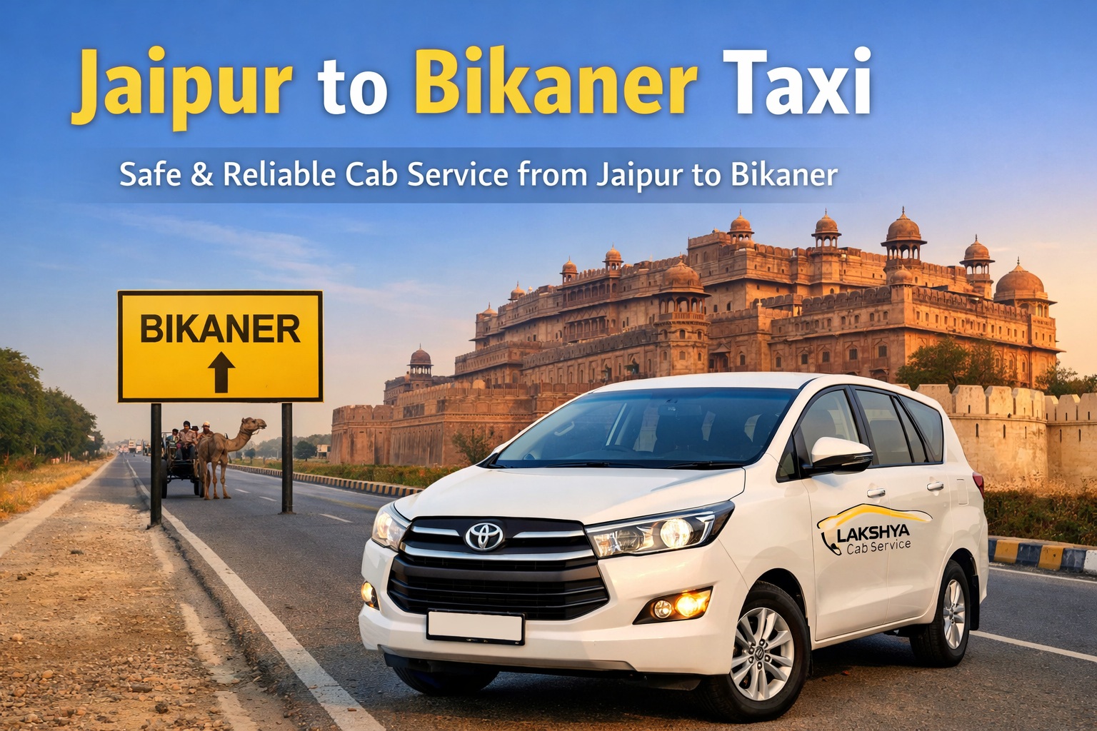 Jaipur to Bikaner Taxi Service