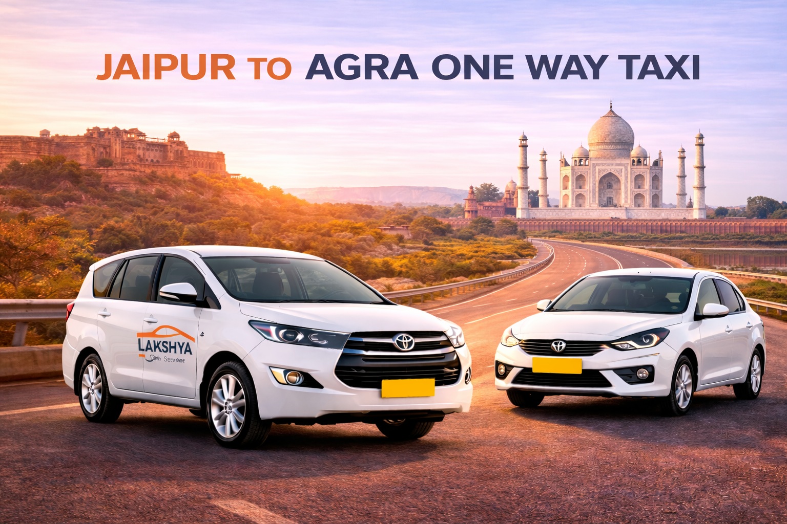 Jaipur to Agra One Way Taxi